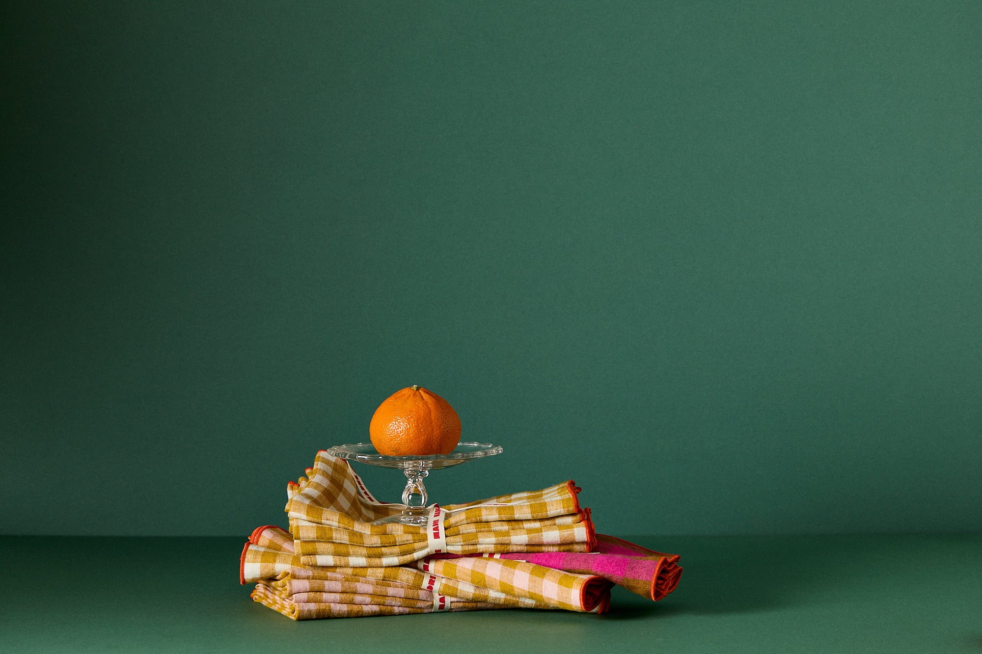 Primavera Checks Napkins – Small, Maracuyá